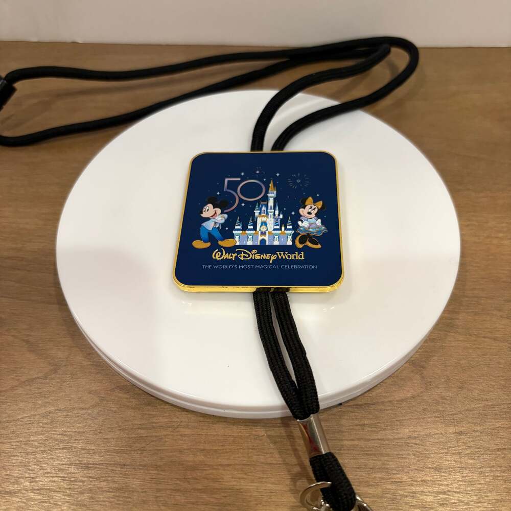 Disney 50th Anniversary Lanyard Mickey & Minnie Castle